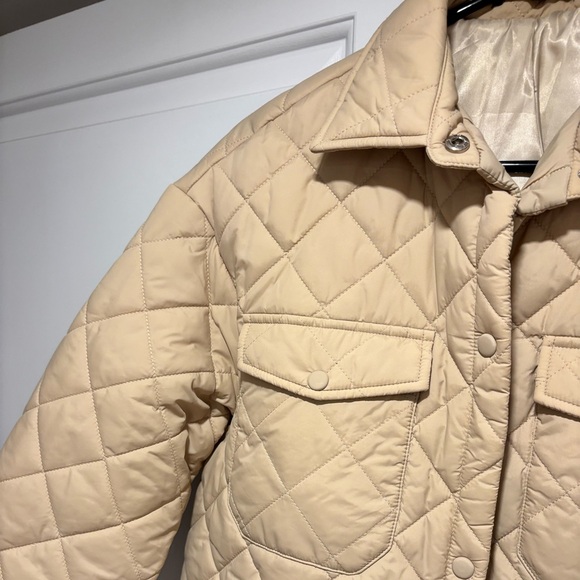 Quilted Tan Jacket - Picture 3 of 3